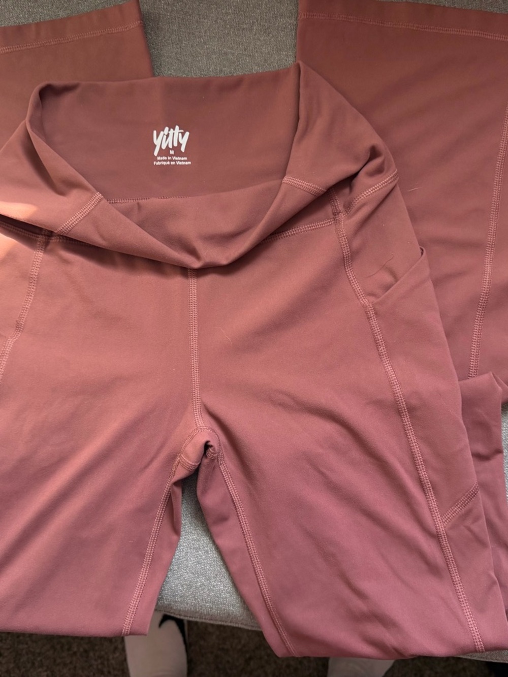 YITTY Sculpting High-Waist Leggings in Mauve
